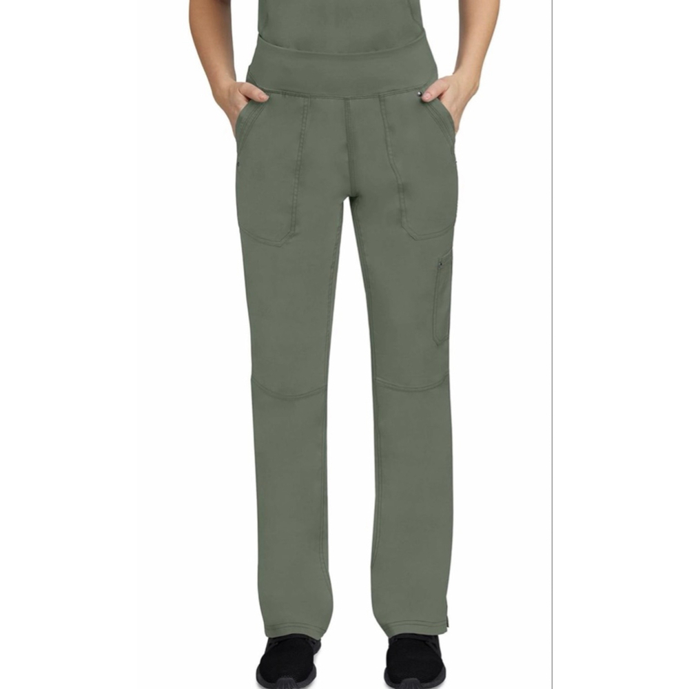 NEW Healing Hands Scrub Pant Tori Yoga Knit Waistband 5 Pockets 2-Way Stretch XL - Picture 1 of 10